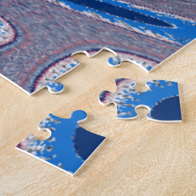 Blue spider jigsaw puzzle (Side)