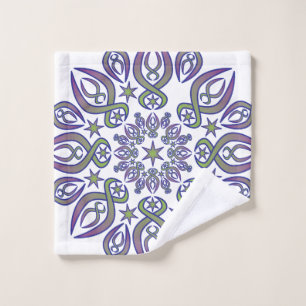 Blue Spikes Wash Cloth