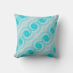 blue spiral cushion