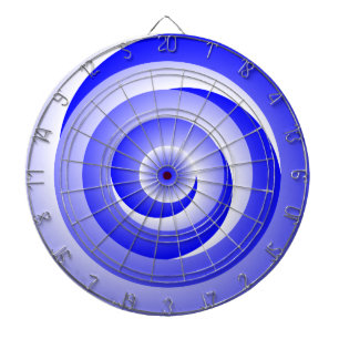Blue Spiral Illusion by Kenneth Yoncich Dartboard
