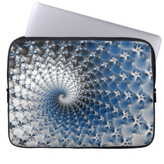 Blue Spiral Laptop Sleeve