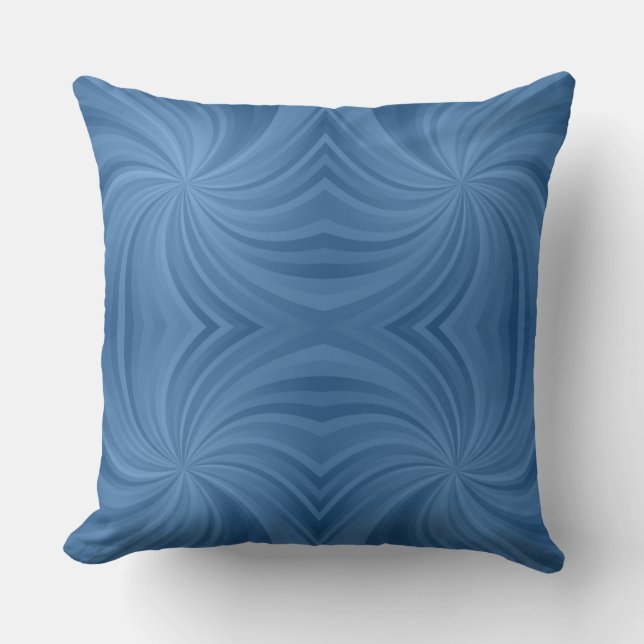 blue spiral pillow (Front)