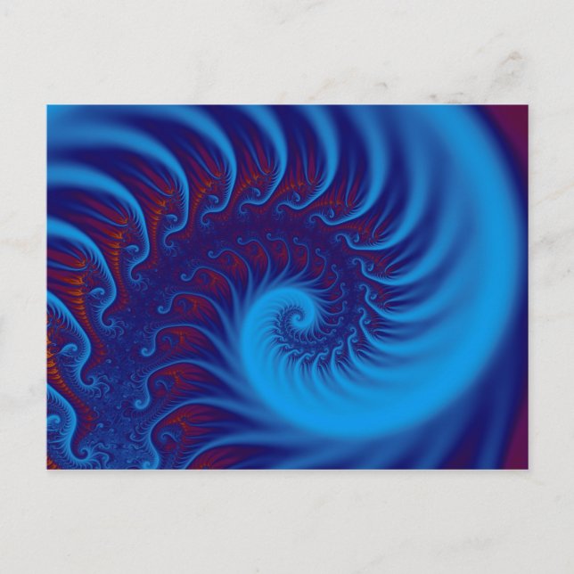 Blue Spiral Postcard (Front)