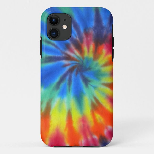Blue Spiral Tie-Dye Case-Mate iPhone 5 Case (Back)