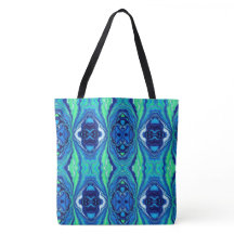 Blue Splash Large Tote Bag