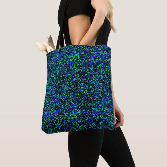Blue Splatter - Tote (Close Up)