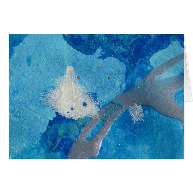 Blue Splatters, Silver Lines (Front Horizontal)