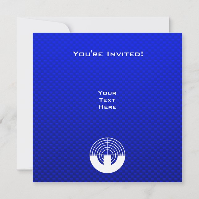 Blue Sport Shooting Invitation (Front)