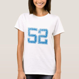 Blue Sports Jerzee Number 52 T-Shirt