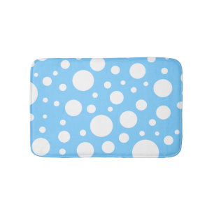 Blue Spots Bath Mat