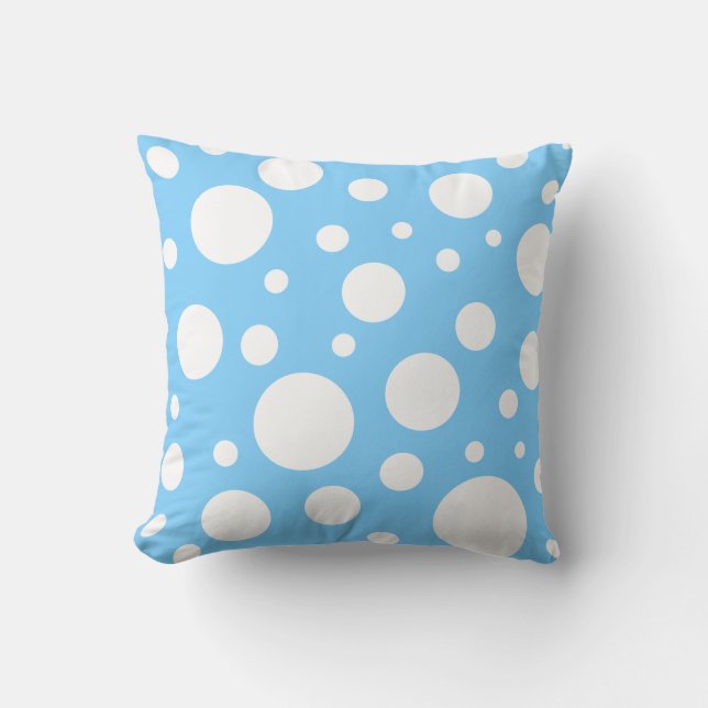 Blue Spots Pillow (Front)