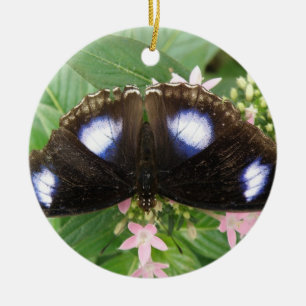 Blue Spotted Butterfly Ornament