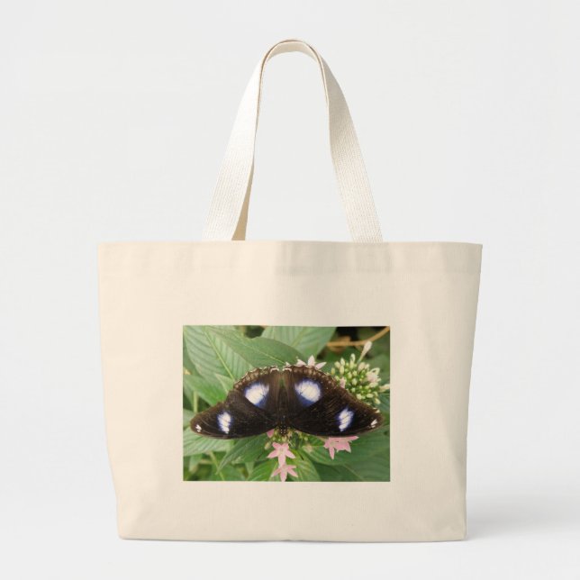 Blue Spotted Butterfly Tote Bag (Front)