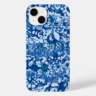 Blue Spotted Graphic Abstraction Case-Mate iPhone 14 Case
