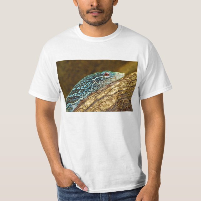 Blue-Spotted Tree Monitor Varanus Macraei T-Shirt (Front)