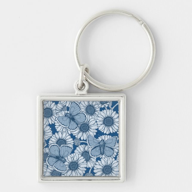 Blue spring key ring (Front)