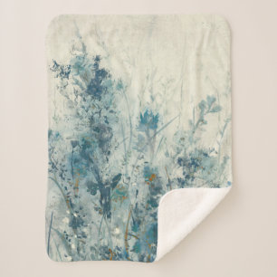 Blue Spring Sherpa Blanket