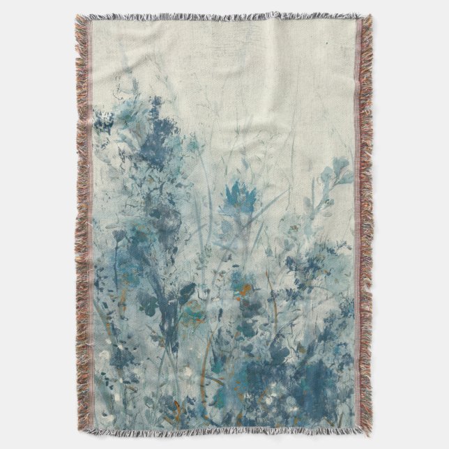 Blue Spring Throw Blanket (Front Vertical)