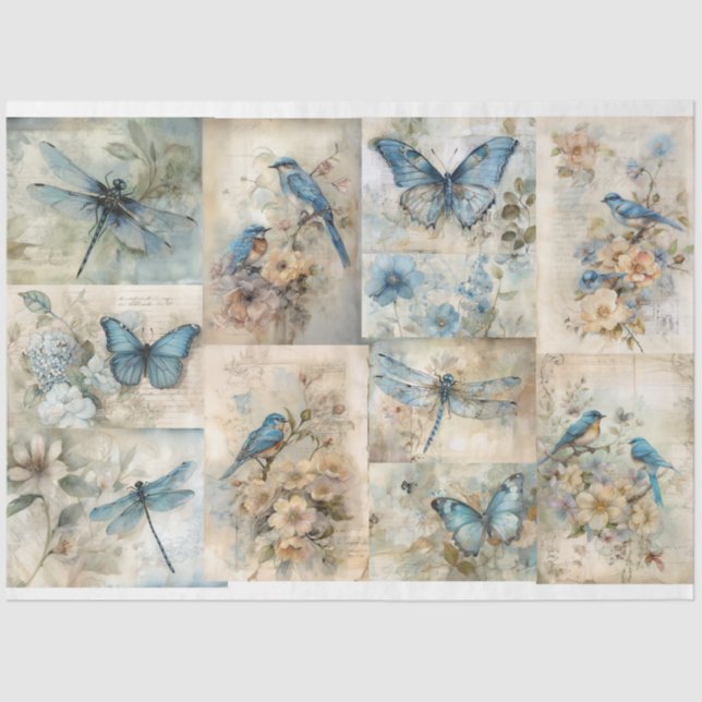 Blue Spring  Tissue Paper (Front)