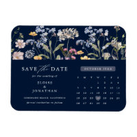 Blue Spring Wildflower Meadow Save the Date