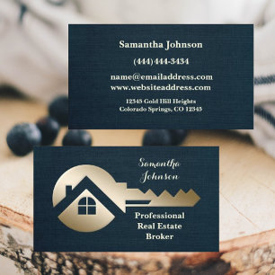 Blue Spruce Gold Key Real Estate Business Card
