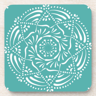 Blue Spruce Mandala Coaster