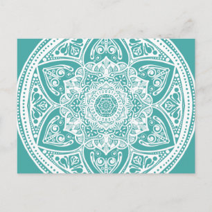 Blue Spruce Mandala Postcard