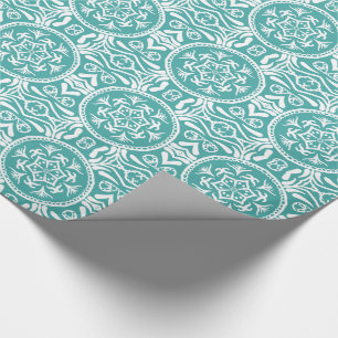 Blue Spruce Mandala Wrapping Paper