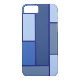 Blue Square Geometric - Emotion Form and Colour iPhone 8/7 Case