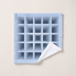 Blue square holes pattern wash cloth