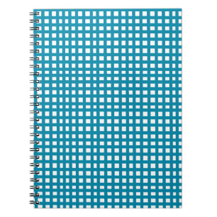 Blue square mesh grid  notebook