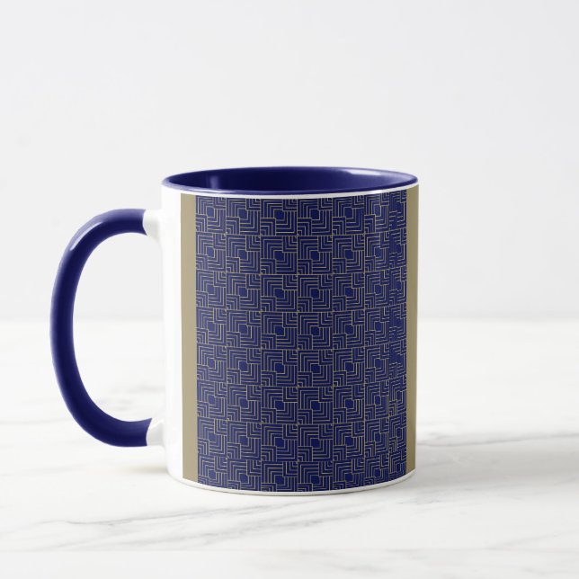 Blue Squares Mug (Left)