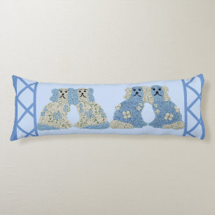  Blue Staffordshire Dogs Lumbar  Body Cushion