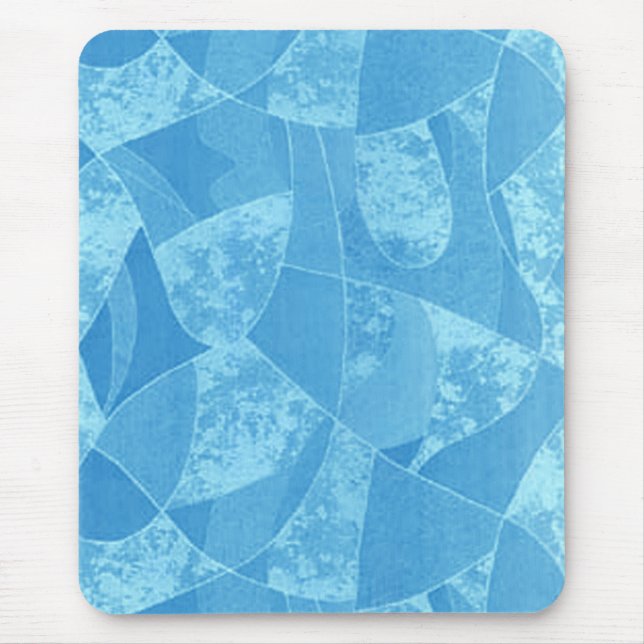Blue Stain Glass Mouse Pad (Front)
