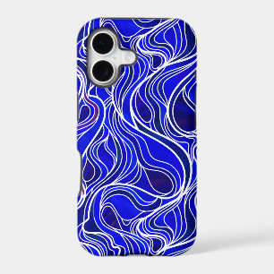 Blue Stained Glass Abstract