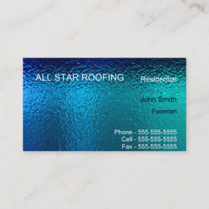 Blue Stained Glass Business Card Template Generic