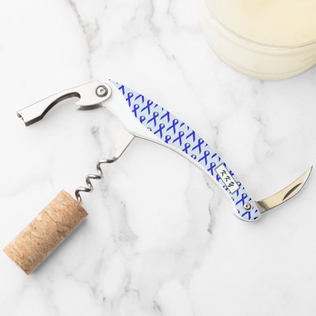 Blue Standard Ribbon by Kenneth Yoncich Corkscrew (Front)