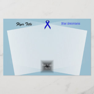 Blue Standard Ribbon by Kenneth Yoncich Flyer
