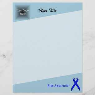 Blue Standard Ribbon by Kenneth Yoncich Flyer