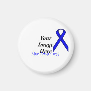 Blue Standard Ribbon by Kenneth Yoncich Magnet