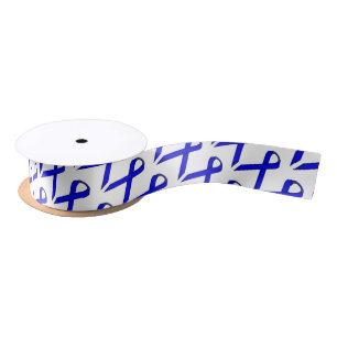 Blue Standard Ribbon by Kenneth Yoncich Satin Ribbon