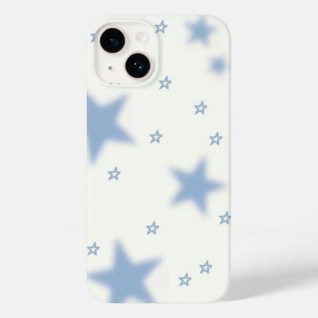 Blue Star Aesthetic Phone Case – Minimal Style (Back)