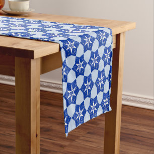 Blue Star Art Holiday Table Runner