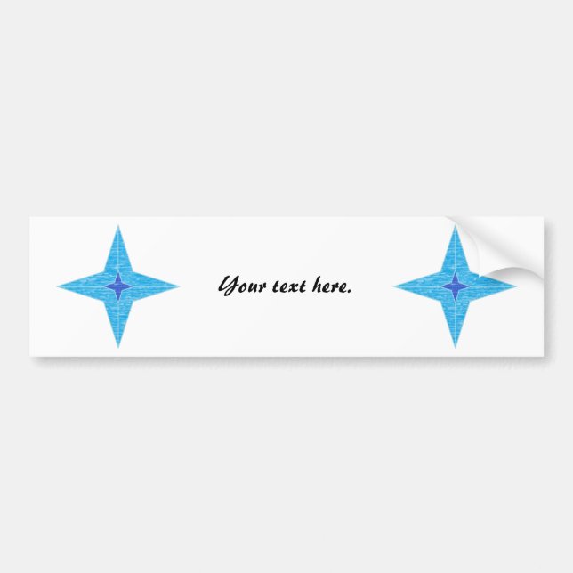 Blue Star Bumper Sticker (Front)