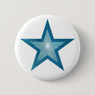 Blue Star button white
