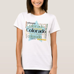 Blue Star Colorado Word Group T-Shirt
