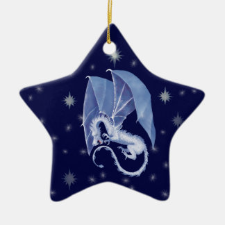 Blue Star Dragon Ceramic Tree Decoration