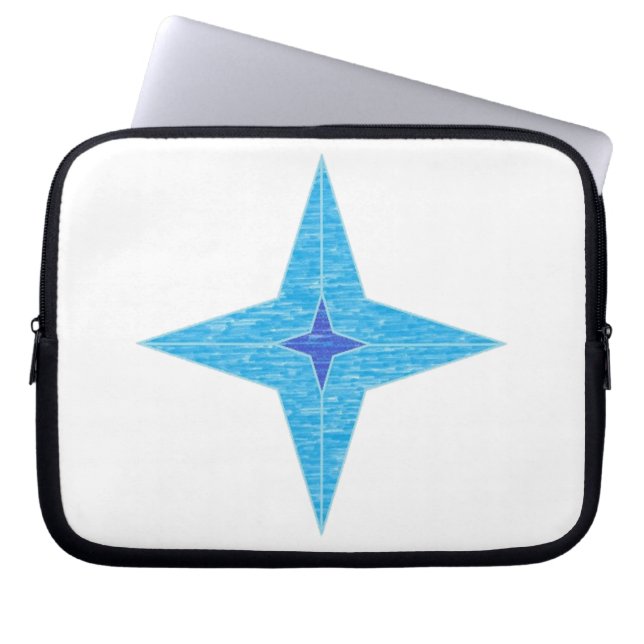 Blue Star Laptop Sleeve (Front)
