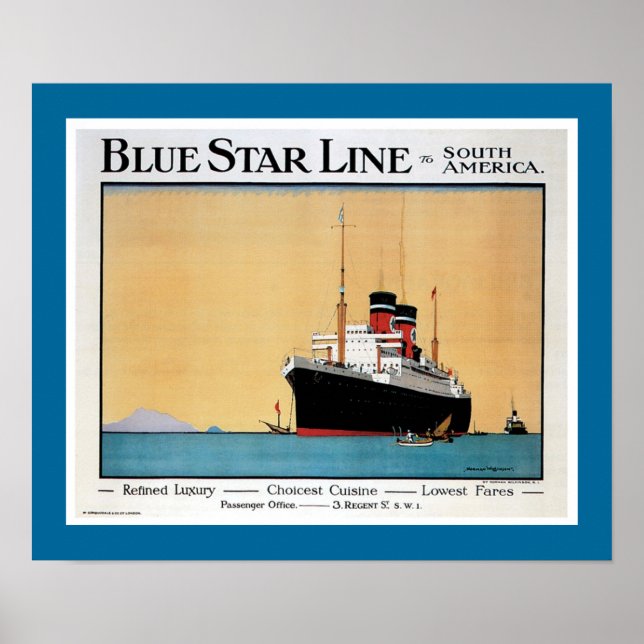 Blue Star Line Poster (Front)