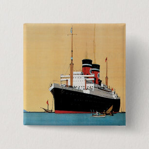 Blue Star Liner 15 Cm Square Badge